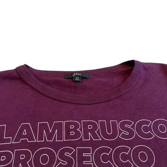 J. Crew Champagne T-Shirt Sequin Stretch 100% Cotton Casual Brunch Girly Size XS - Picture 2 of 10